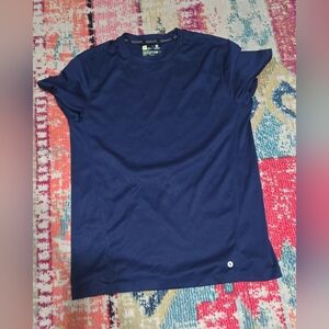 Mens Med Excerison Navy Blue Short Sleeve Performance Tee